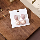 Geometric Pearl Clip-On Earrings for Women