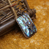 Arrival Abalone Shell Wire Pendant Chakra Protection Pendulum