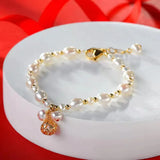 Colorful Freshwater Pearl Charm Bracelet for Women 16-20cm