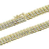 Arrival Rose Silver Classic Chain Choke 10mm Herringbone Snake Bracelet
