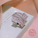 Silver Ring Finger For Women Girl Promise Gift