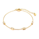 Leaf Zircon Bracelet for Women, Party Gift