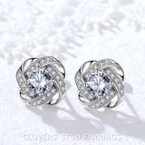 925 Sterling Silver Zircon Stud Earing For Women Party Gift