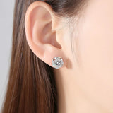 925 Sterling Silver Zircon Stud Earing For Women Party Gift