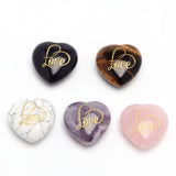 Heart-shaped Gemstone Love Charm Crystal Ornament