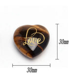Heart-shaped Gemstone Love Charm Crystal Ornament