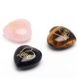 Heart-shaped Gemstone Love Charm Crystal Ornament