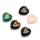 Engraved Egyptian Ankh Cross Reiki Healing Crystal Jewelry