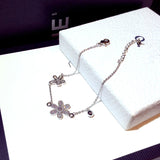 Sweet Flower Bracelet Zircon Pulseras Wedding Bride Jewelry