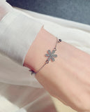 Sweet Flower Bracelet Zircon Pulseras Wedding Bride Jewelry