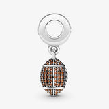 Autumn Charm S925 Sterling Silver American Football Dangle Charms Pendant