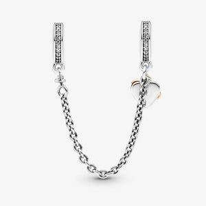 Autumn Charm S925 Family Heart Safety Chain Charms Pendant