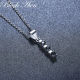 925 Sterling Silver Necklace Women Jewelry P207