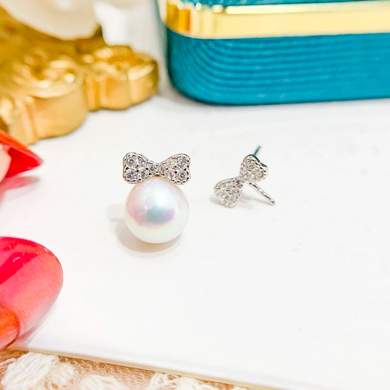 Pearl Stud Earrings Settings DIY Components