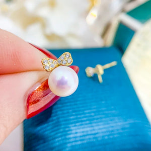 Pearl Stud Earrings Settings DIY Components