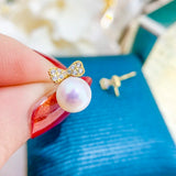 Pearl Stud Earrings Settings DIY Components