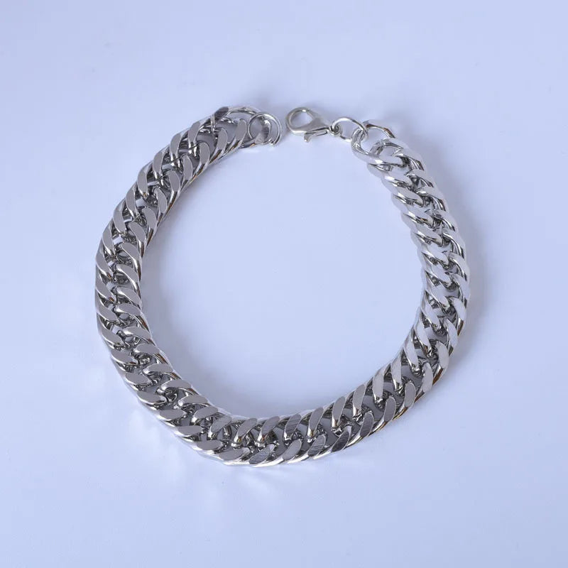 Steel Man Character Charm Bracelet Jewelry