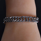 Steel Man Character Charm Bracelet Jewelry