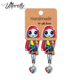 Nightmare Before Christmas Sally & Jack Epoxys Acrylic Earrings