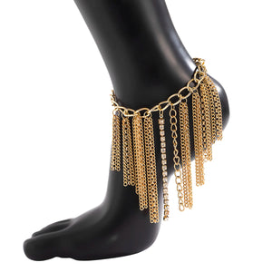 Vintage Tassels Ankle Bracelet Chain Anklet for Women