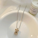 Women's Bear Hanger Chain Jewelry - 4 Colors Zirkoon Copper Chains