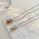 Women's Bear Hanger Chain Jewelry - 4 Colors Zirkoon Copper Chains