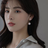 Artificial Pearl Pendant Earrings for Women - Party Jewelry