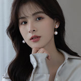 Artificial Pearl Pendant Earrings for Women - Party Jewelry