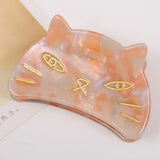 Acrylic Cartoon Cat Hair Claw Clip Hairpin Hairwear For Women