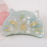 Acrylic Cartoon Cat Hair Claw Clip Hairpin Hairwear For Women