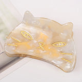 Acrylic Cartoon Cat Hair Claw Clip Hairpin Hairwear For Women