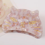 Acrylic Cartoon Cat Hair Claw Clip Hairpin Hairwear For Women
