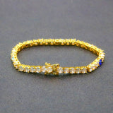 Colorful Eyes Tennis Bracelet & Bangle 4MM Zironia Charms Party Gift