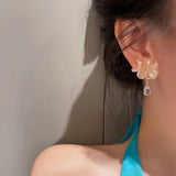 Acrylic Flowers Ear Clip Fine Women Earrings