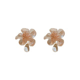Acrylic Flowers Ear Clip Fine Women Earrings