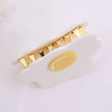 Cartoon Fried Egg Acrylic Hair Claw Clip Women Headdress Egirl Y2k Jewelry
