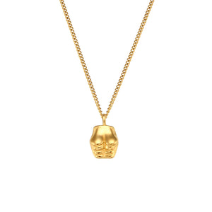 Stainless Steel Female Body Muscle Pendant Necklace