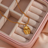 Stainless Steel Female Body Muscle Pendant Necklace