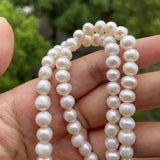 Pearl Necklace Stainless Steel Name Pendant Necklace Women Anniversary Gift