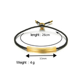 Personalized Rope Chain Bracelet Stainless Steel Custom Name Engraving Bangle