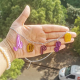 Name Pendant Necklace Personalized Sweet Acrylic Letter Necklace