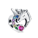 Squirrel Elephant Snake Unicorn Charm DIY Bead for Bracelet Jewelry