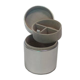 Cylindrical Three Jewelry Storage Box Bowknot Jewelry Portable Box