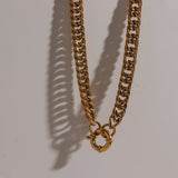 Chunky Vintage Cuban Chain Choker Necklace For Women