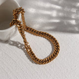 Chunky Vintage Cuban Chain Choker Necklace For Women