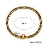 Chunky Vintage Cuban Chain Choker Necklace For Women