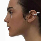 Elf Ear Hooks Punk Fairy Clip Earrings Tassel Goth Ear Cuffs Jewelry
