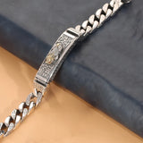 Jinbao Paixiu Men's Silver Bracelet Retro Bracelet Jewelry