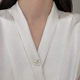 Summer Girl's Bow Brooch Anti Light Button Pin