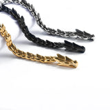 Dragon Stainless Steel Men's Bracelet Scandinavian Link Jewelry